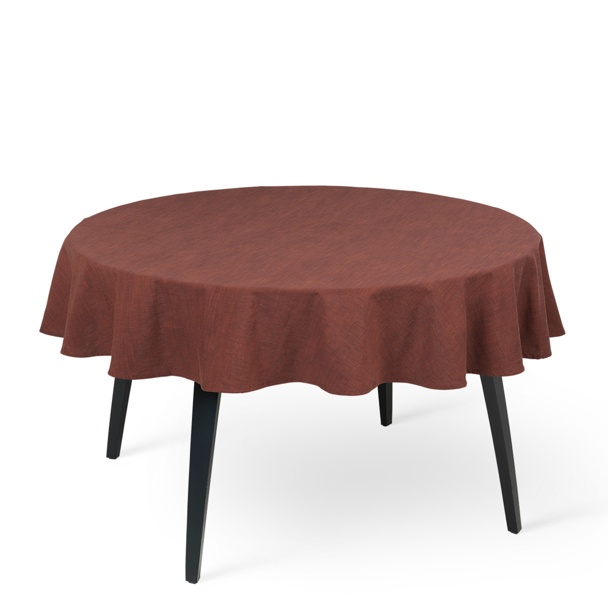 Basic Bomuldsdug rund chokolade Ø170 cm