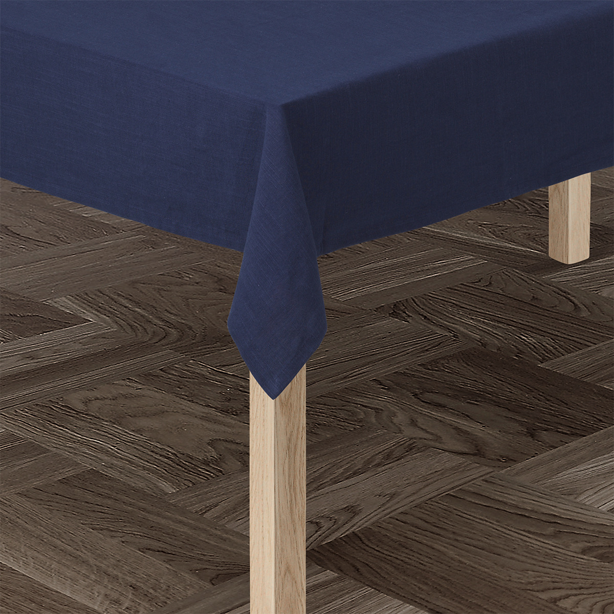 Basic Bomuldsdug mørk blå 150x220 cm